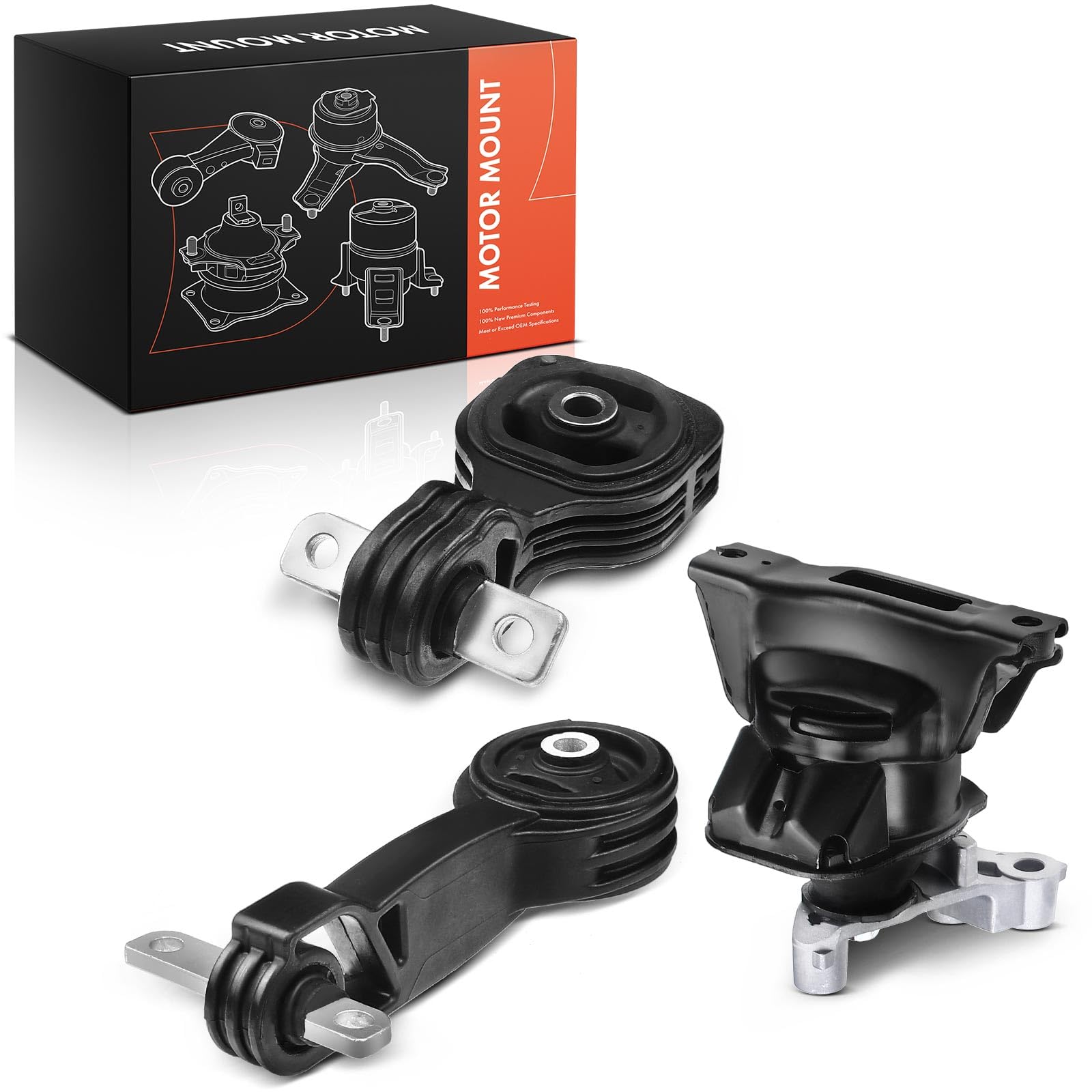 Frankberg 3 supporti motore 9218 9213 | Compatibile con: Civic VIII Berlina FA FD ,Civic VIII Hatchback FK FN
