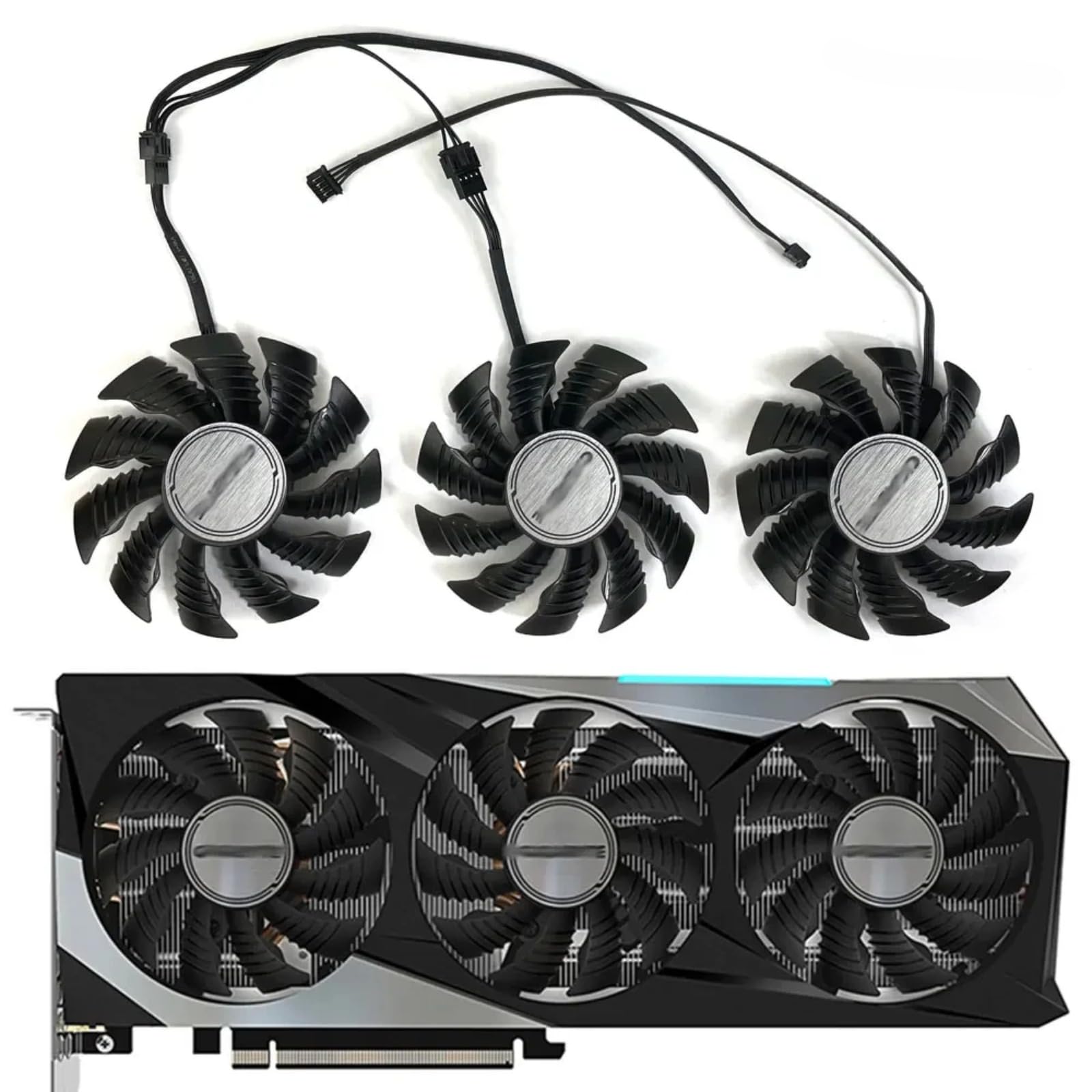 LTANDBR 3Pcs/Set 82MM T128015SU,+ 87MM T129215SU Graphics Card Cooler Fans for GIGABYTE Gigabyte RTX 3070 Gaming GV-N3070GAMING OC-8GD Video Card Fan