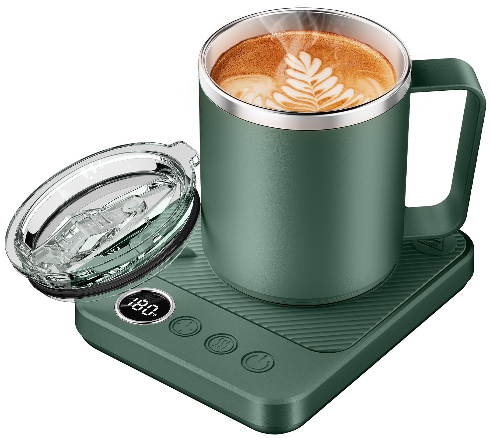Felibeaco Coffee Mug Warmer Set for Desk, Coffee Warmer &amp; 16oz Heated Mug