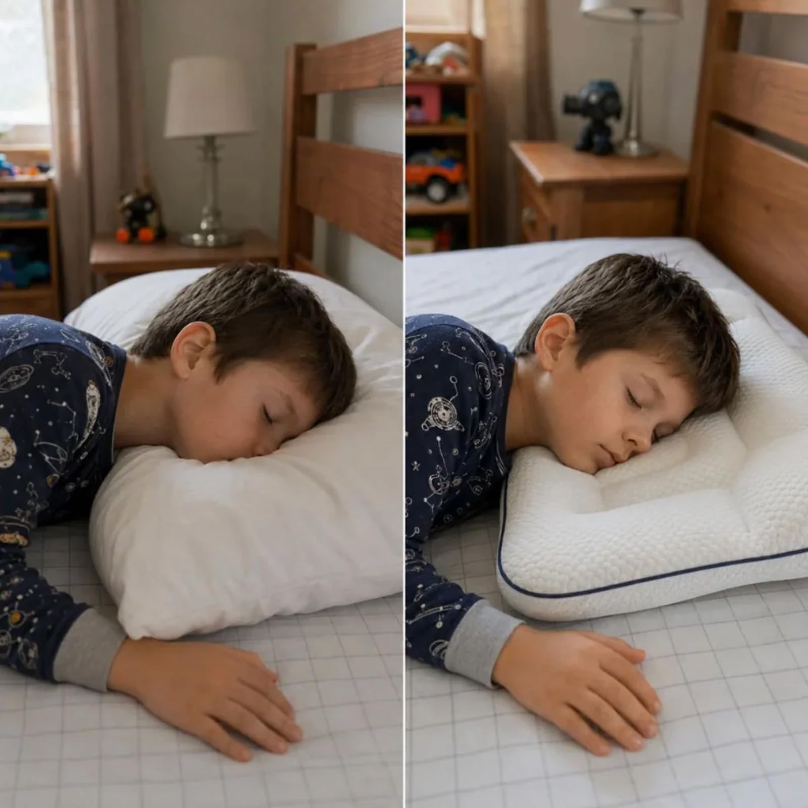 Sereniakids Cuscino Posturale Bimbi In Memory Foam, Anti-Russamento (8 a 18 anni)