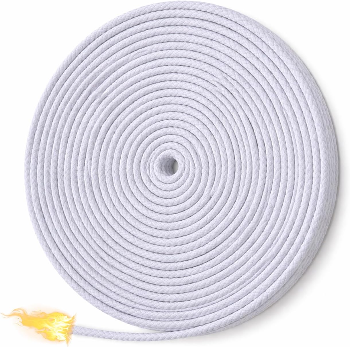33 ft Cotton Wicks for Oil Lamps 3mm/0.11in Braided Round Candle Wicks