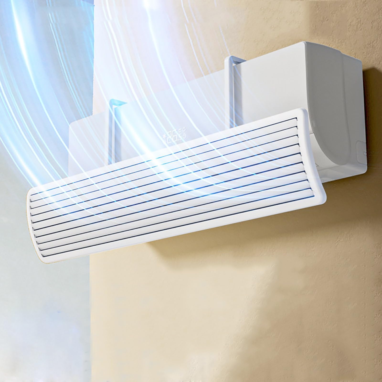 BHGFYXBS Bidirectal 18° Louvered Mini Split Air R Adjustable Ac Vent Baffle For Efficient Cooling & Airflow Control In Split Air Conditers