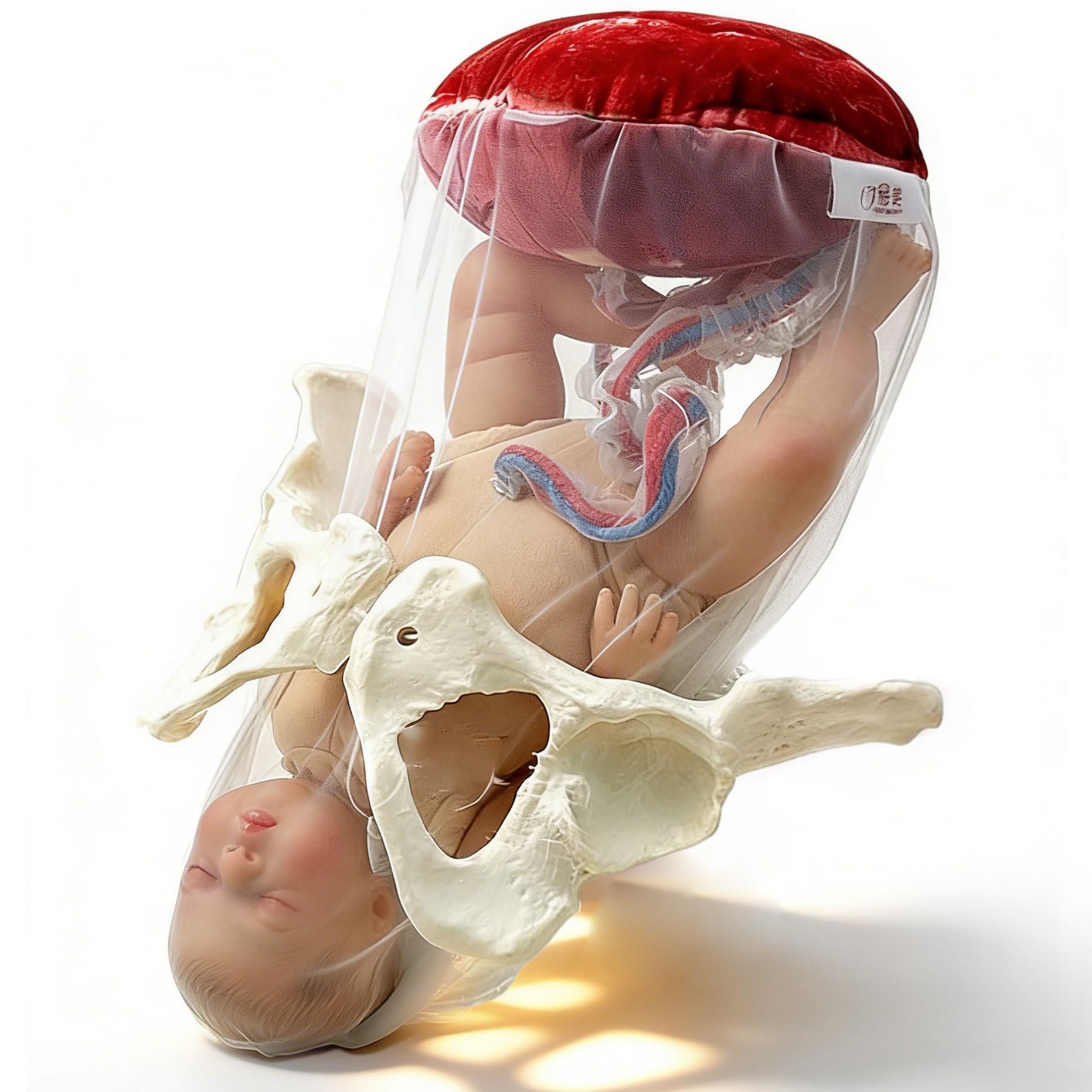 Modèle de bassin de démonstration d'accouchement, section pelvienne féminine humaine, grossesse, fœtus anatomique, cordon ombilical, placenta, simulateur d'accouchement pour étude
