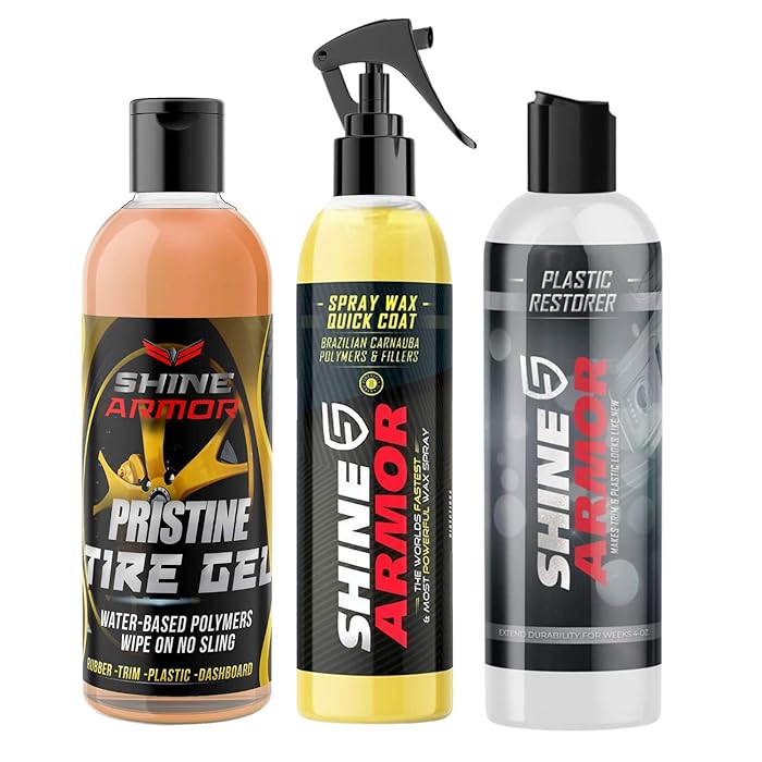 Buy SHINE ARMOR Daily Car Bundle Carnauba Wax Liquid Spray Wax for
