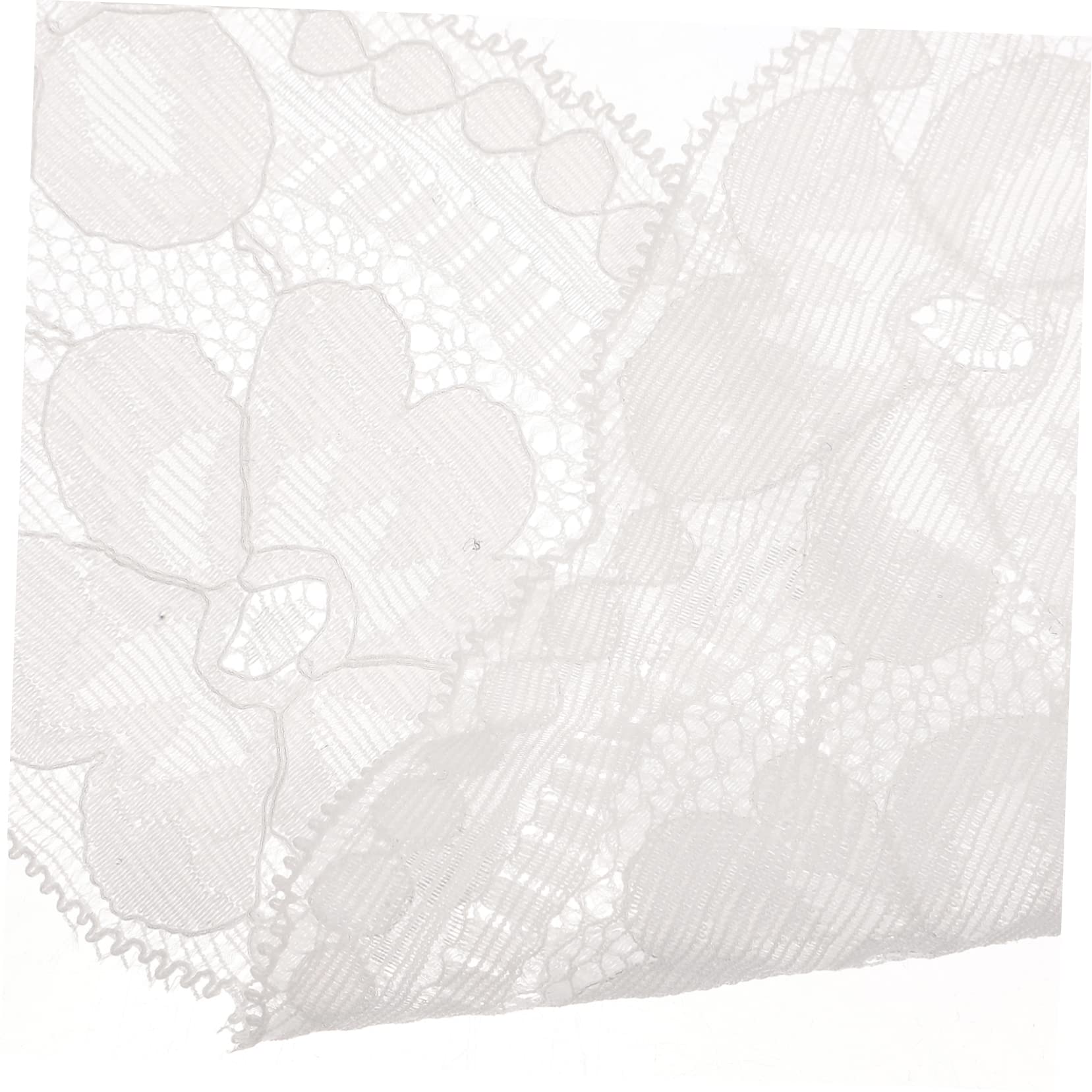 EXCEART 4piezas Lazo De Encaje Elástico Para Manualidades y Ropa Adorno De Costura Para Vestidos Decoración De