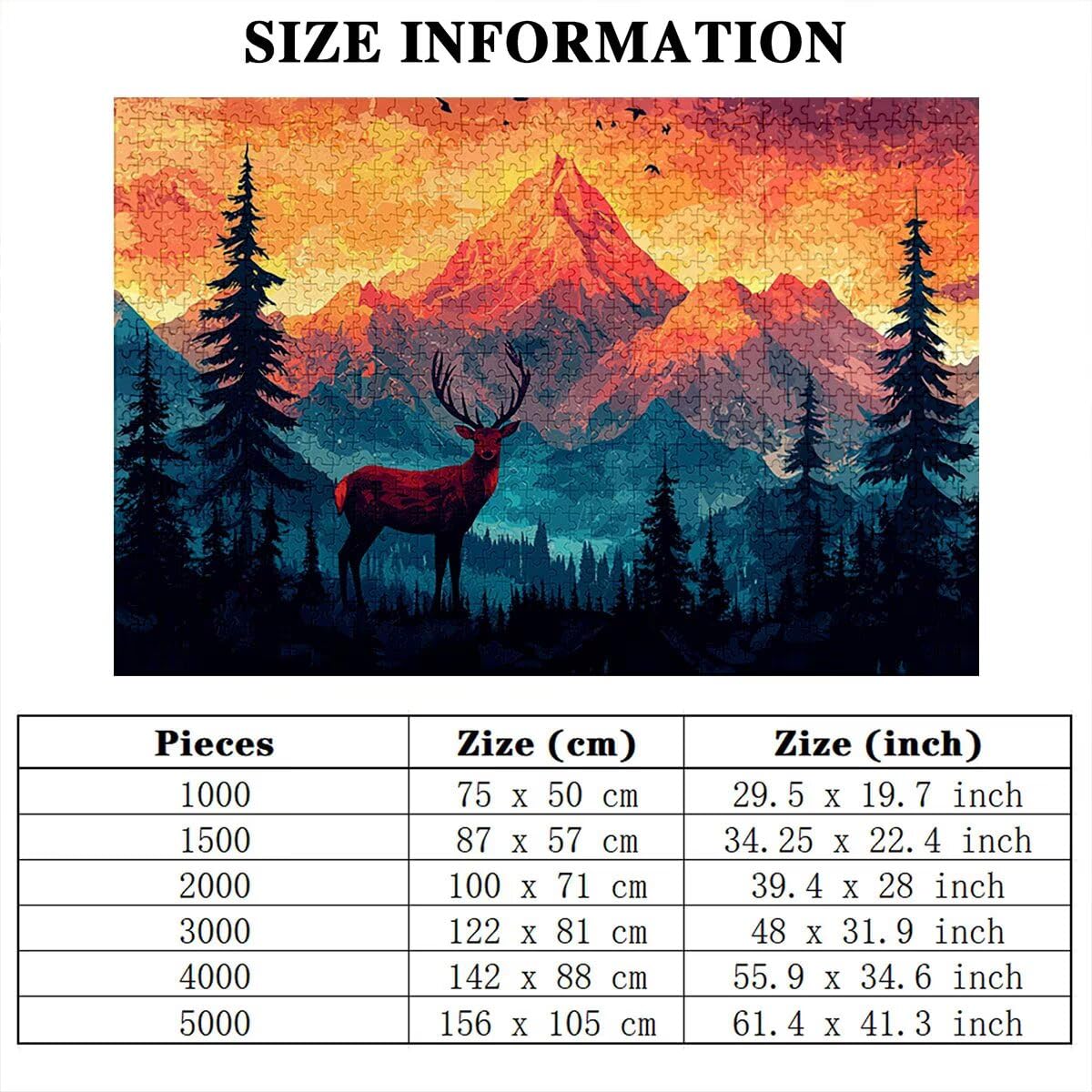 Puzzle 5000 sztuk góra dla dorosłych, drewniane puzzle dla dorosłych, drewniane łamigłówki dla dzieci, rodzinne gry edukacyjne, łamigłówki z pudełkiem na prezenty dekoracje do domu, prezent dla kobiet