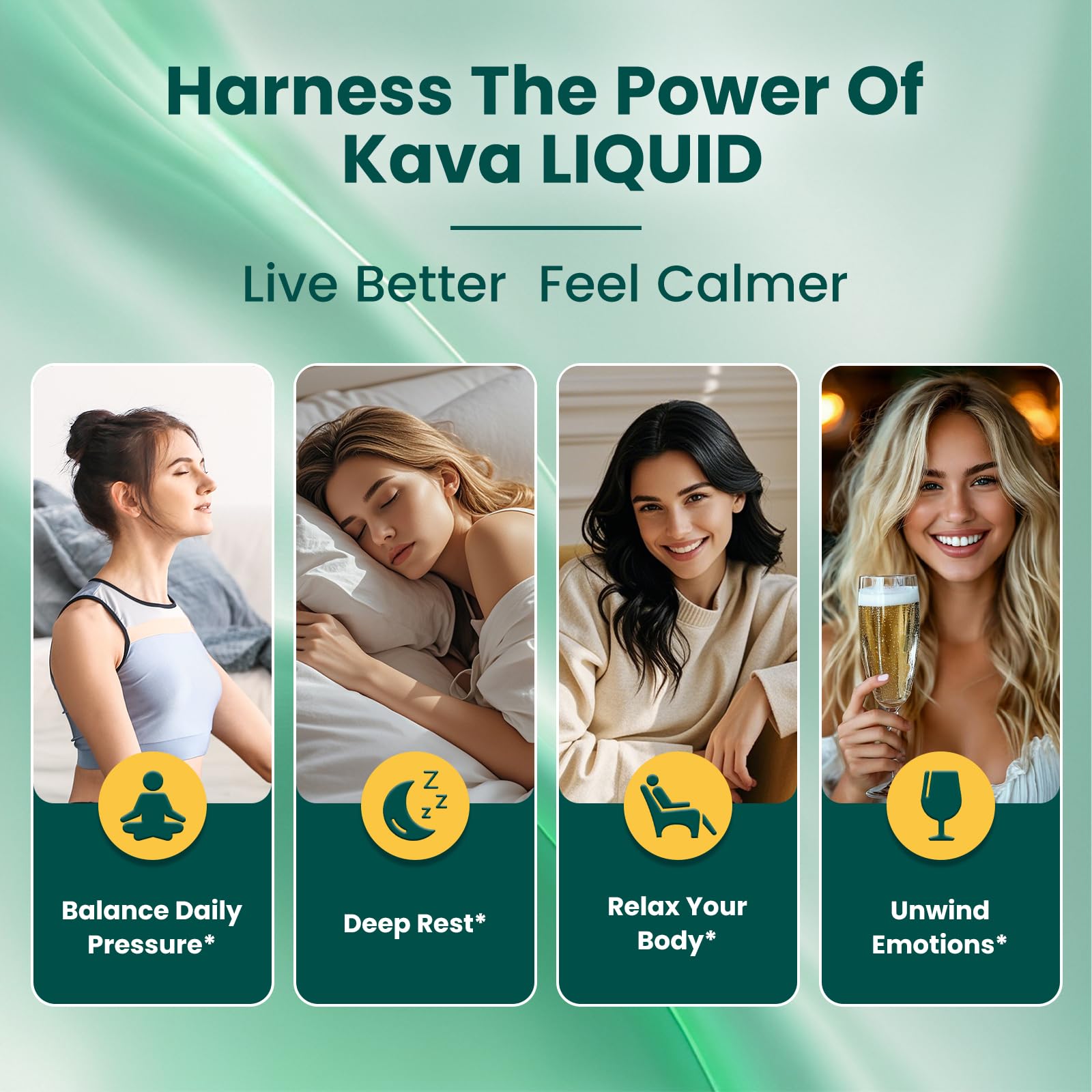 Liposomal Kava Kava Drops for Calming & Relaxation – Kava Root Extract Supplement with GABA, Ashwagandha & Magnesium - Support Mood & Better Sleep, Fast-Absorbing Vegan Kava Liquid Drops Lemon 2 Fl Oz — Amazon image 7