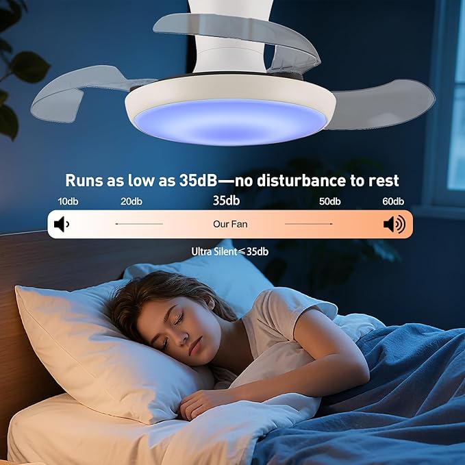 Ventilador de Techo 30" con Luz LED Dimmable 6 Velocidades C miniatura 7