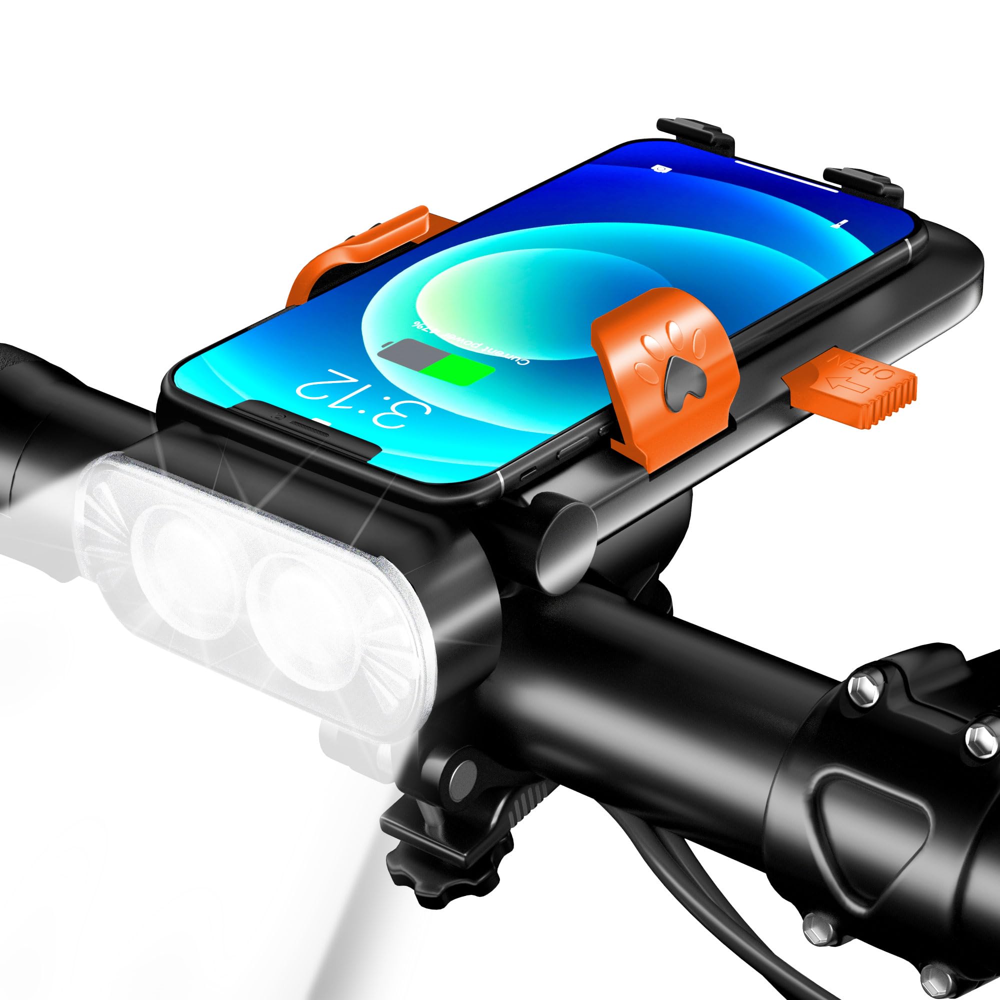 Amazon.co.jp: VECELO 自転車用 ライト 4in1多機能 LEDヘッドライト 