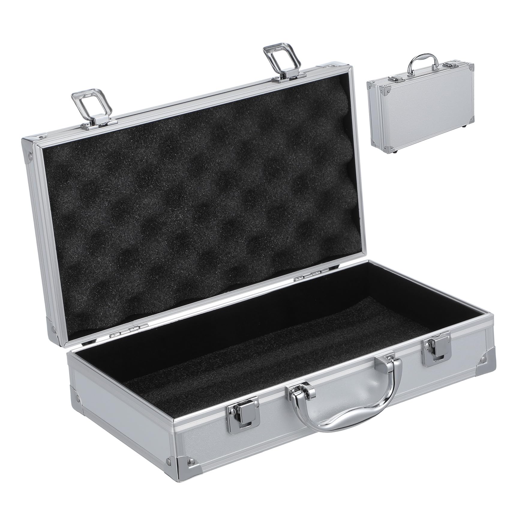 Tool Box in Lega di Alluminio Argento, Capiente e Portatile per Casa