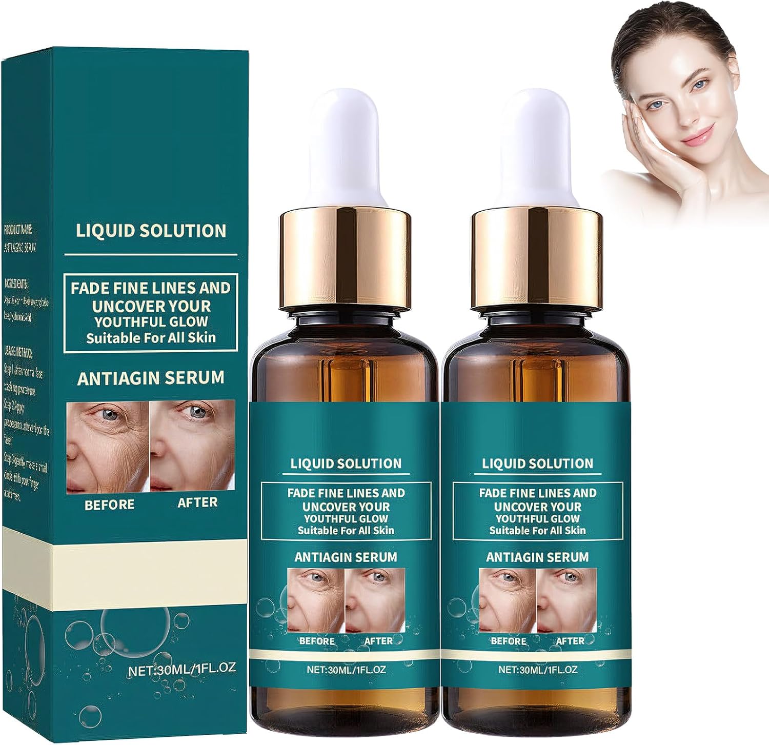 2026 New Models Olavita Liquid Solution – Liquid Wrinkle. Upgraded version Olavita Serum Tesco, Reduce Fine Lines and Wrinkles, Deep Hydrating Anti-Aging Treatment, for All Skin Types (30ml*2)