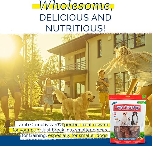 Miniatura 4 de PCI Pet Center Inc. Lamb Crunchys - Golosinas crudas deshidratadas para perros, paquete de 16 onzas, LAM-016MC