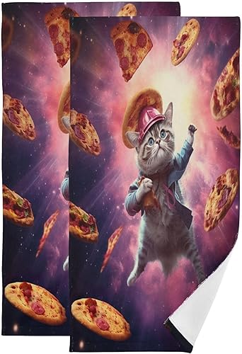 Vista 15 de Juego de 2 toallas de baño de color morado, remolques de mano de lobo, toallas de baño, toallas suaves y absorbentes para baño, cocina, gimnasio