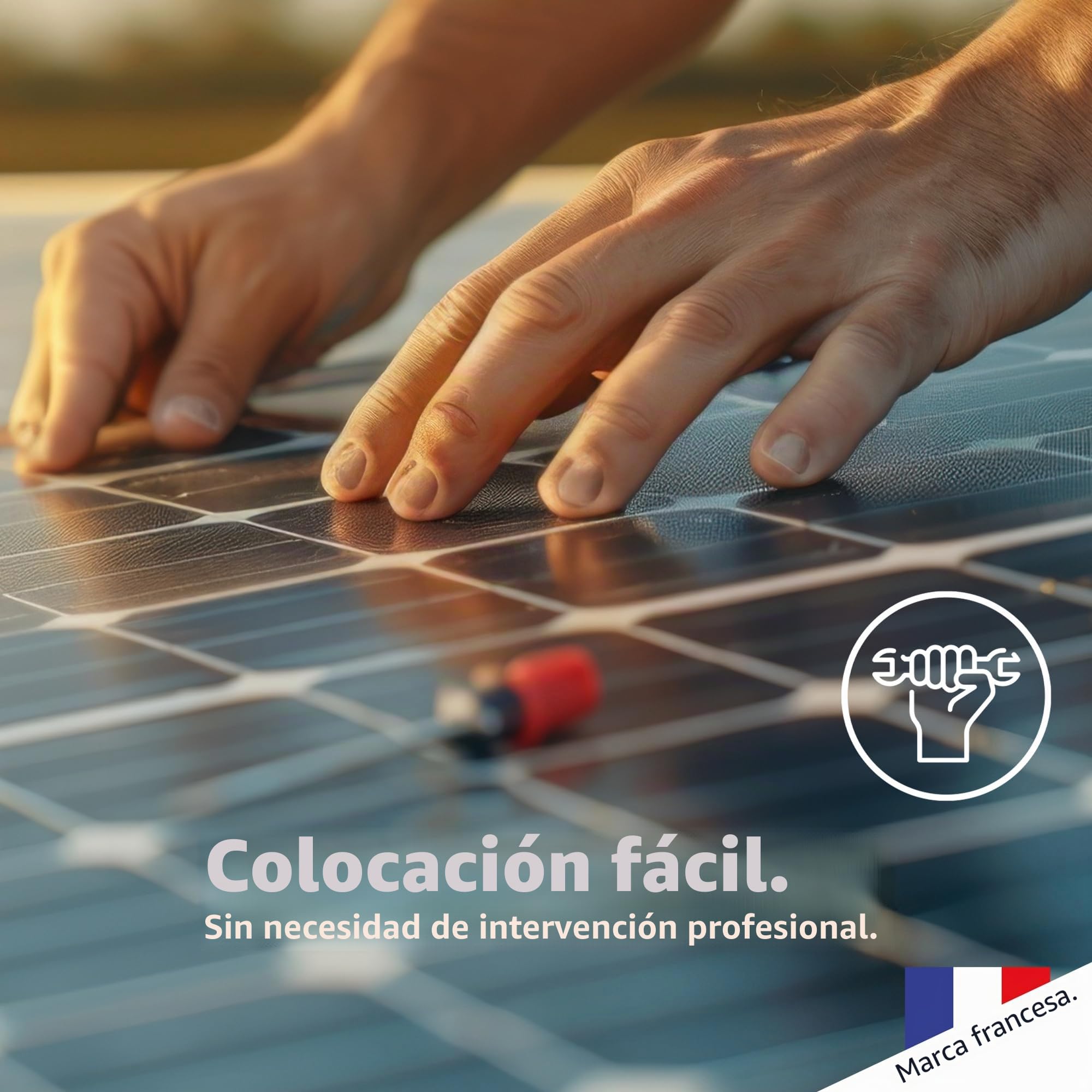 Wonder Full Energy – Kit Solar Completo Listo para conectar 300 W – Monocristalino, Alta eficiencia, IP67 – Instalación Sencilla – Apto para balcón, Jardines, Superficie de Pared, techos, etc. – Plug