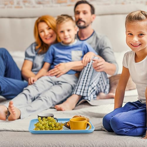Miniatura 3 de Bandejas de arte de plástico, paquete de 8 bandejas apilables para actividades, bandeja organizadora de manualidades, bandeja de servir, bandeja de