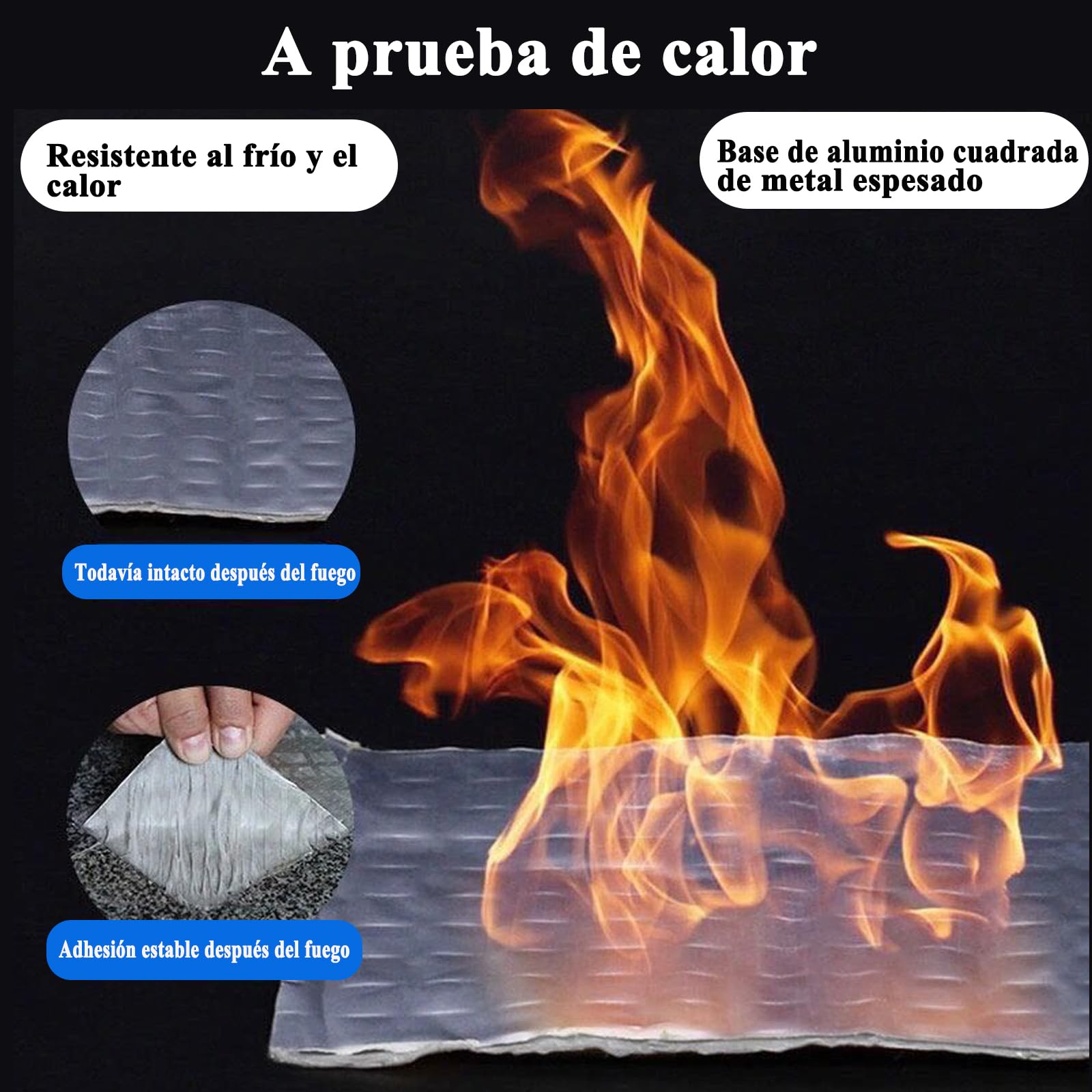 Cinta de sellado de butilo, cinta de aluminio gruesa a prueba de fugas, 5cm x 5m, tira de conducto de butilo impermeable para reparación de vehículos recreativos