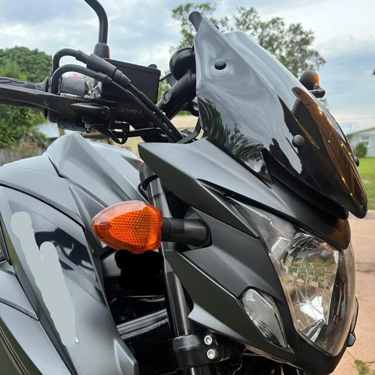 Wiatrochron Pasuje do Suzuki GSX-S750 2017-2022 | Osłona przedniej szyby motocykla Osłona przeciwwietrzna szyby przedniej(A)