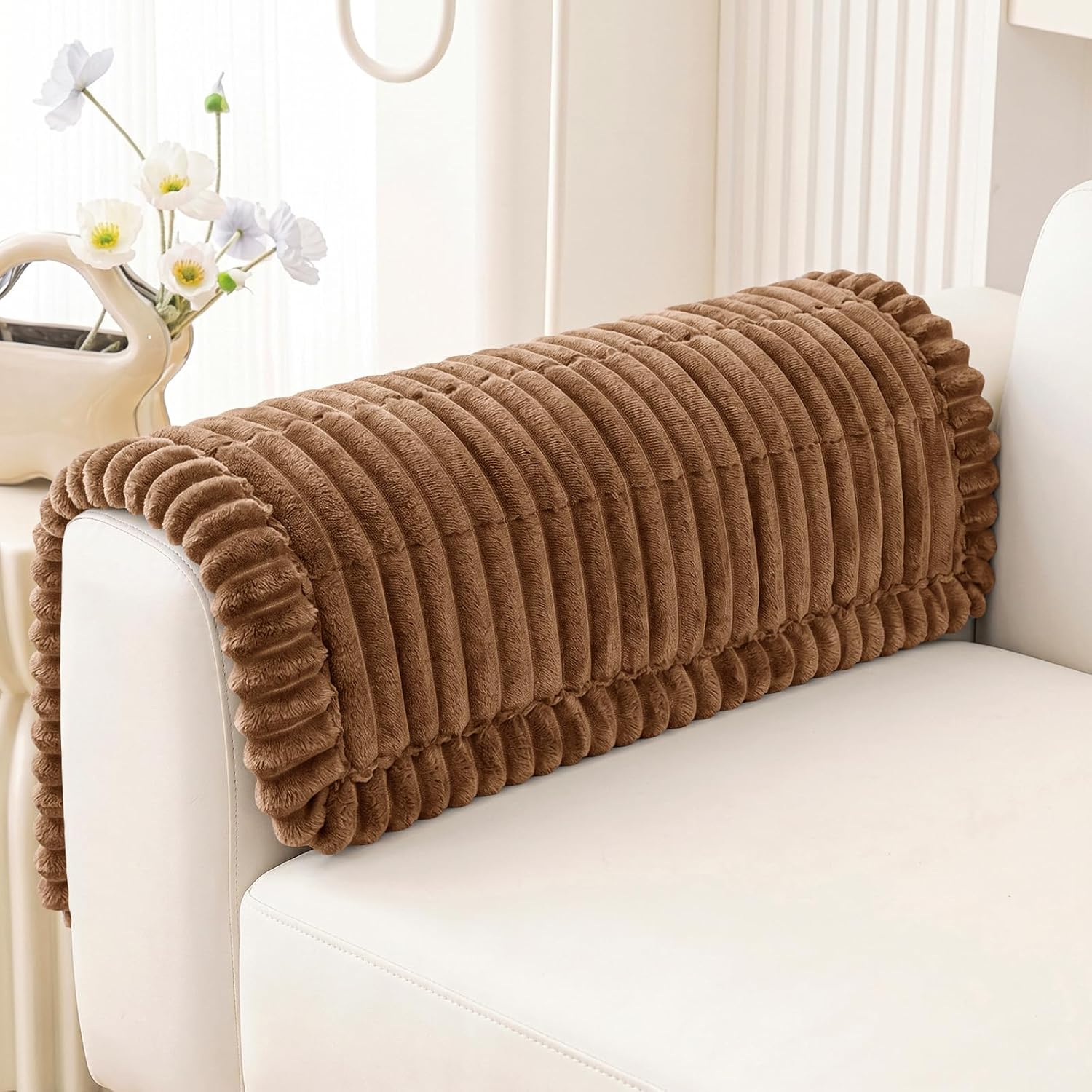 Easy-Going Non-Slip Flannel Couch Cover for Dogs Sofa Protector for Pets