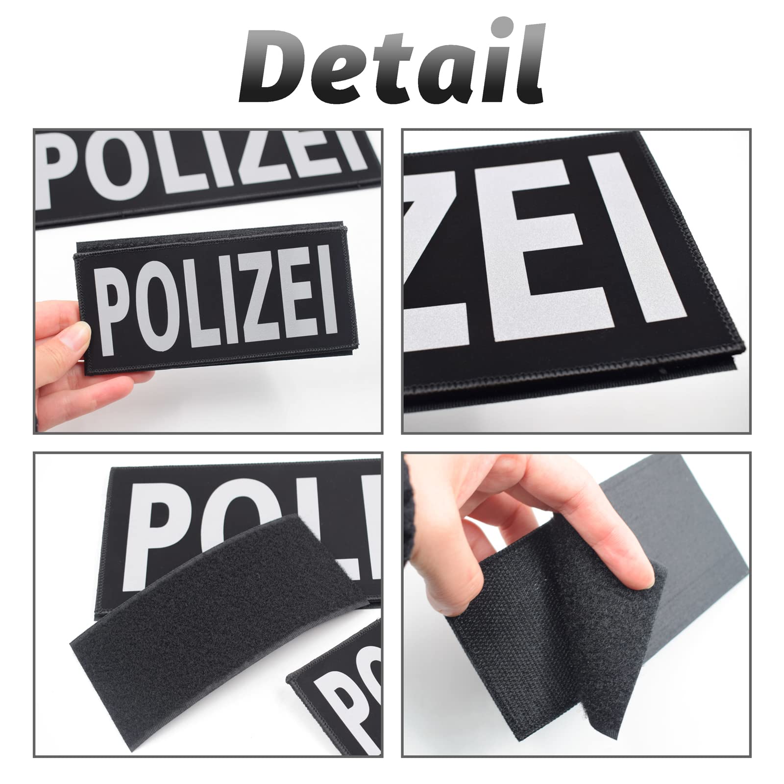 3102 Sicherheitsweste Security M. 2 Patches Einsatzweste Presse Hundeführerweste