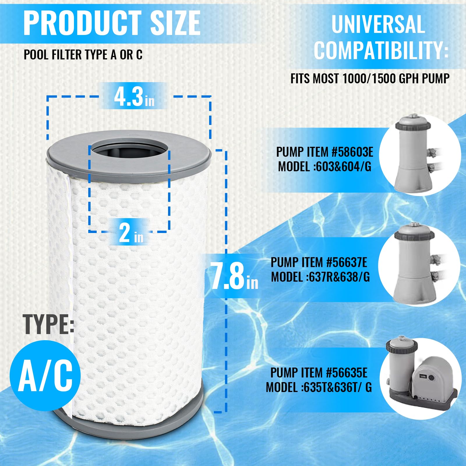 Reusable Pool Filter Cartridges - Save Money! -2