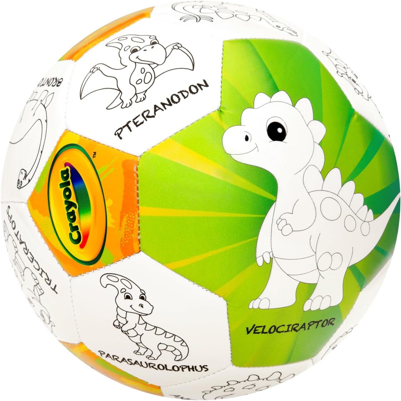 Crayola Official Soccer Ball - Unisex Kids - CRAY300BL Dinosaur Size 5