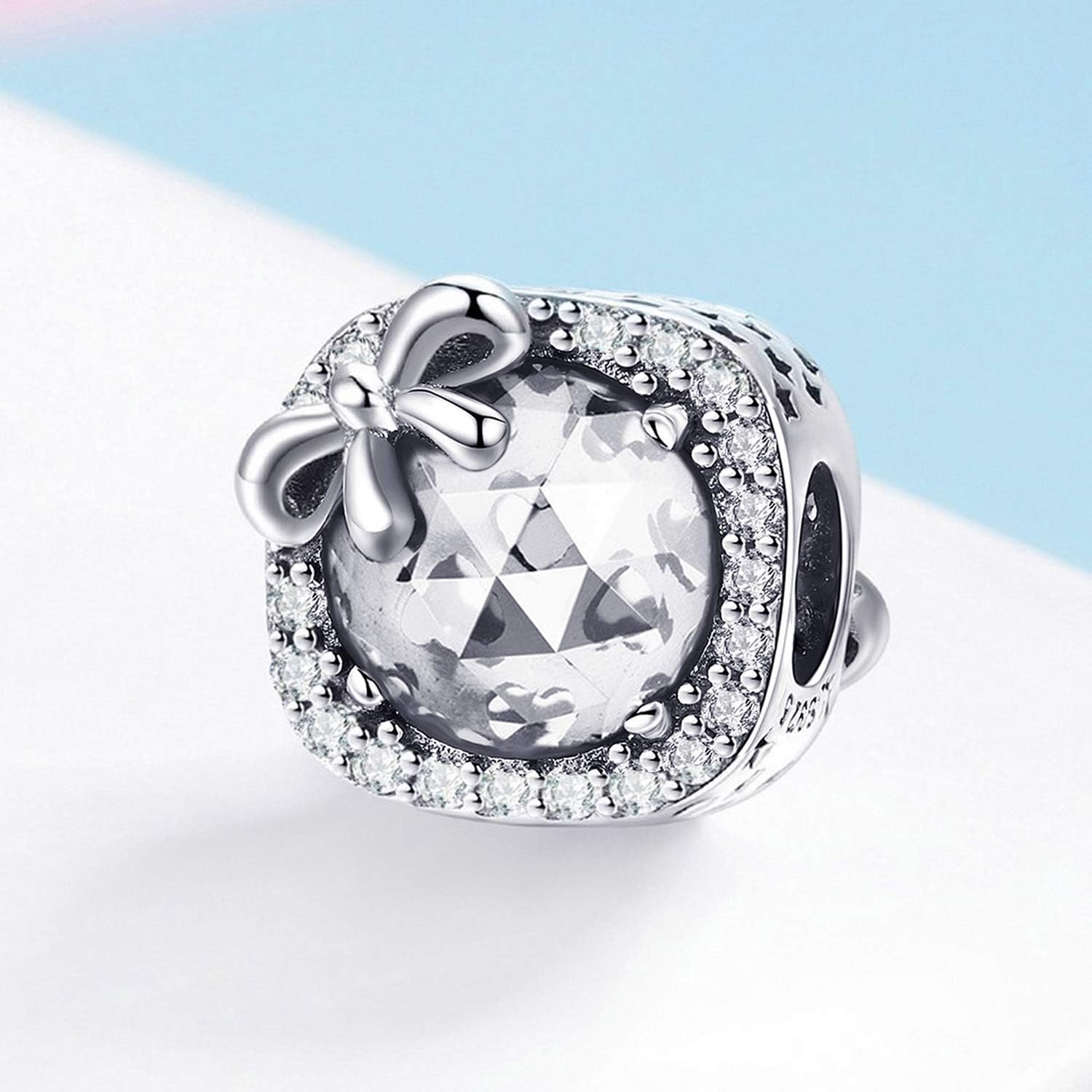 Miniatura 3 de MUERDOU Dije de piedra natal para dijes, pulsera, lazo, cumpleaños, dijes de cristal para pulsera y collar, Cristal, Circonita cúbica