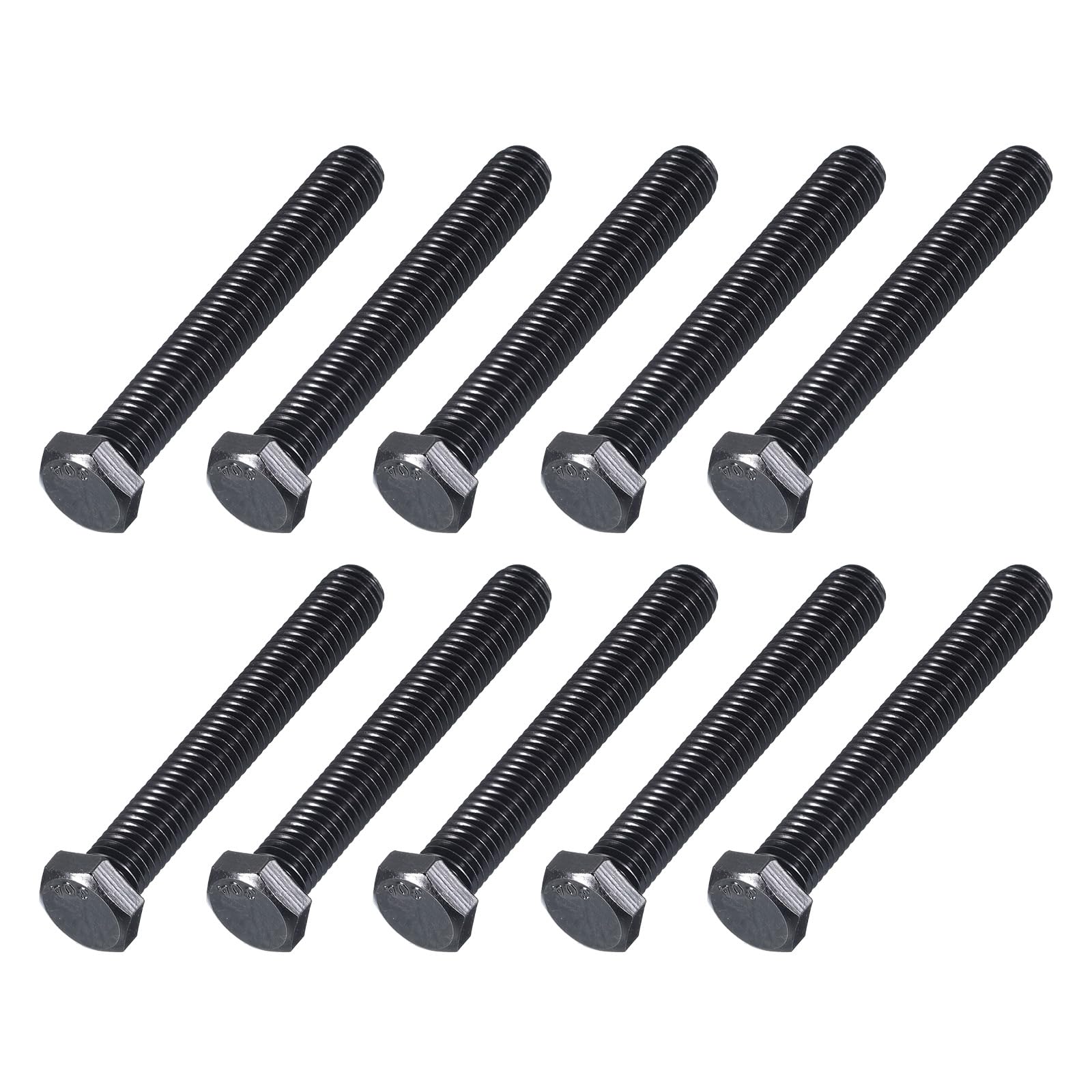 METALLIXITY Hex Head Bolts (3/8-16 x 3") 20Pcs, 304 Stainless Steel 18-8, Fully Threaded, External Hex Drive