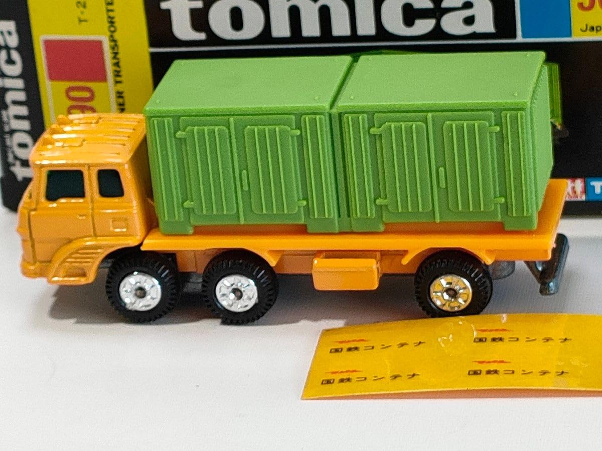 黒箱トミカ 90　ふそうコンテナ運搬車　美品　日本製　デッドストック Amazon | トミカ 黒箱 90 ふそう コンテナ 運搬車 1/127 日本製