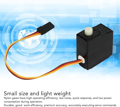 Miniatura 4 de RiToEasysports Servos RC, 3 cables 17G Digital RC Digital Servo Mini Servos y piezas para SCY 16101 16102 16103 7.4V Remoto y Partes de Vehículos