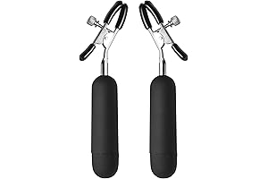 Master Series Dark Passion Vibrating Nipple Clamps