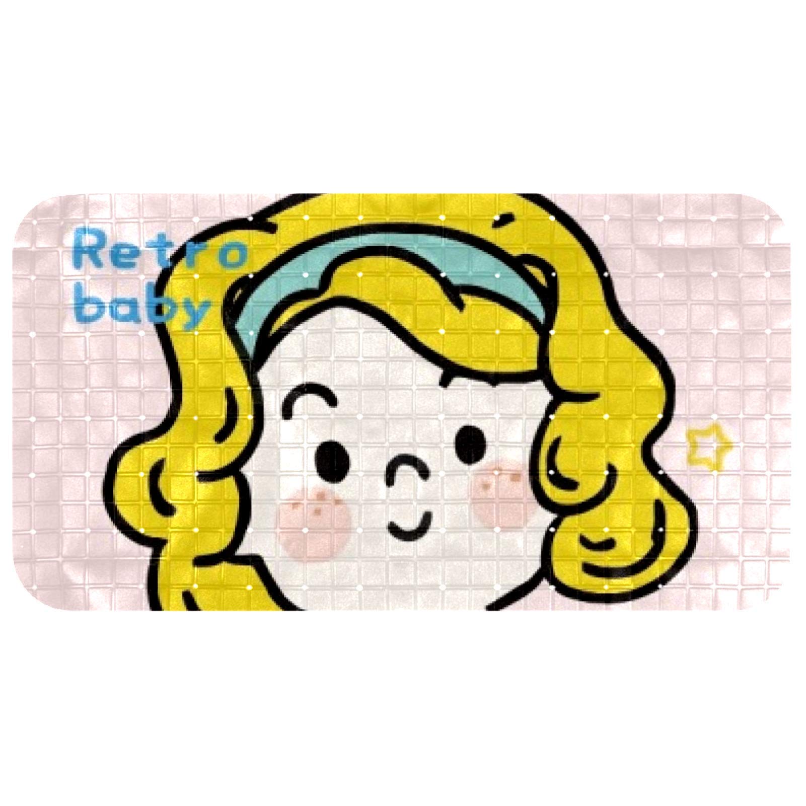 Tapis de bain antidérapant enfant pour éviter les chutes dans la douche 35x67cm