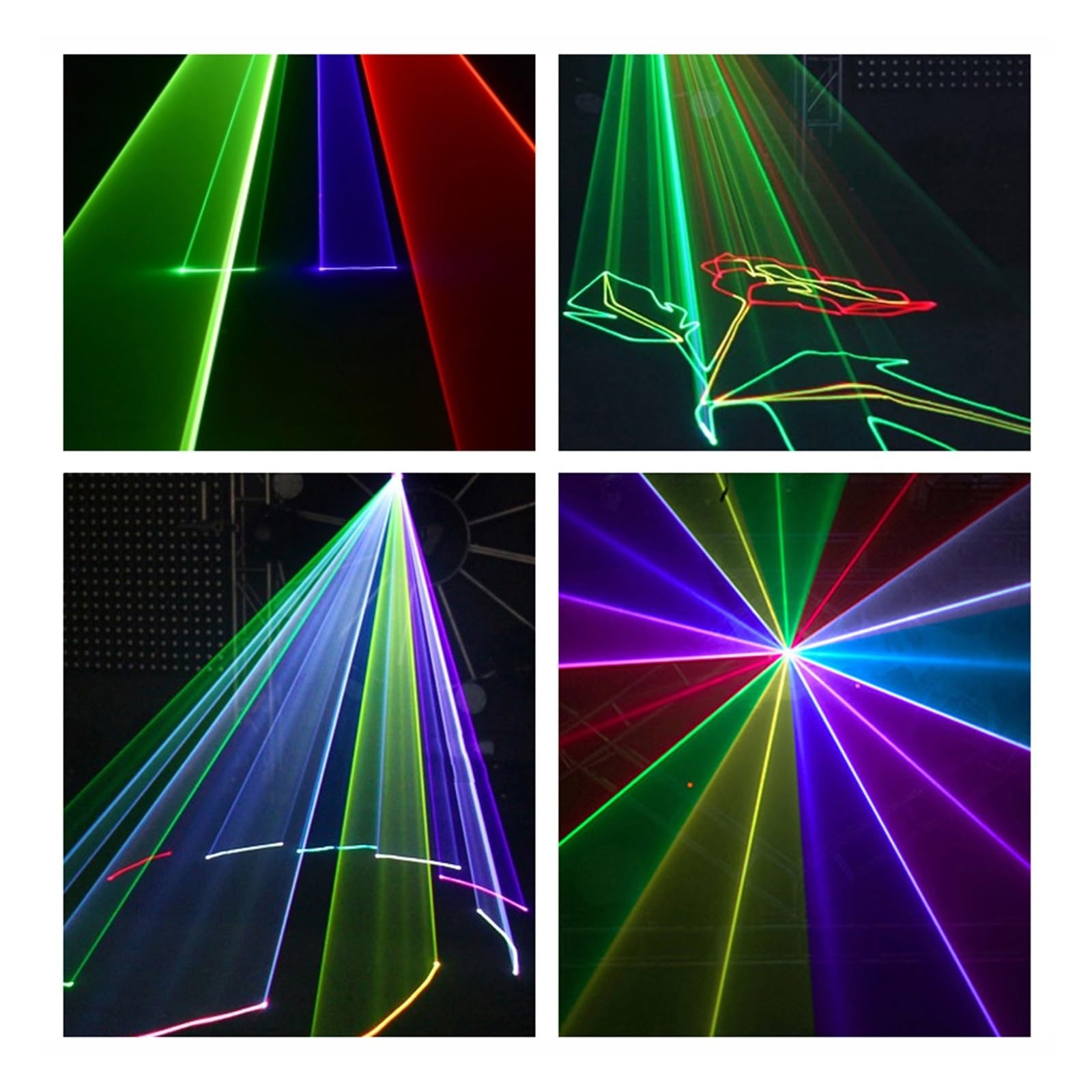 Éclairage de scène à LED 1W 2W 3W 5W rvb Animation faisceau Scanner scène lumière projecteur DJ Disco Bar Club fête danse mariage noël effet spectacle lampe pour éclairage de fête Par Disco DJ Light(5