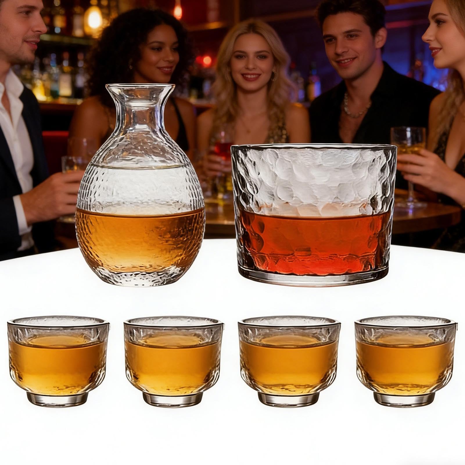 Ensemble De Tasses À Saké Verres À Boire En Verre Du Japon