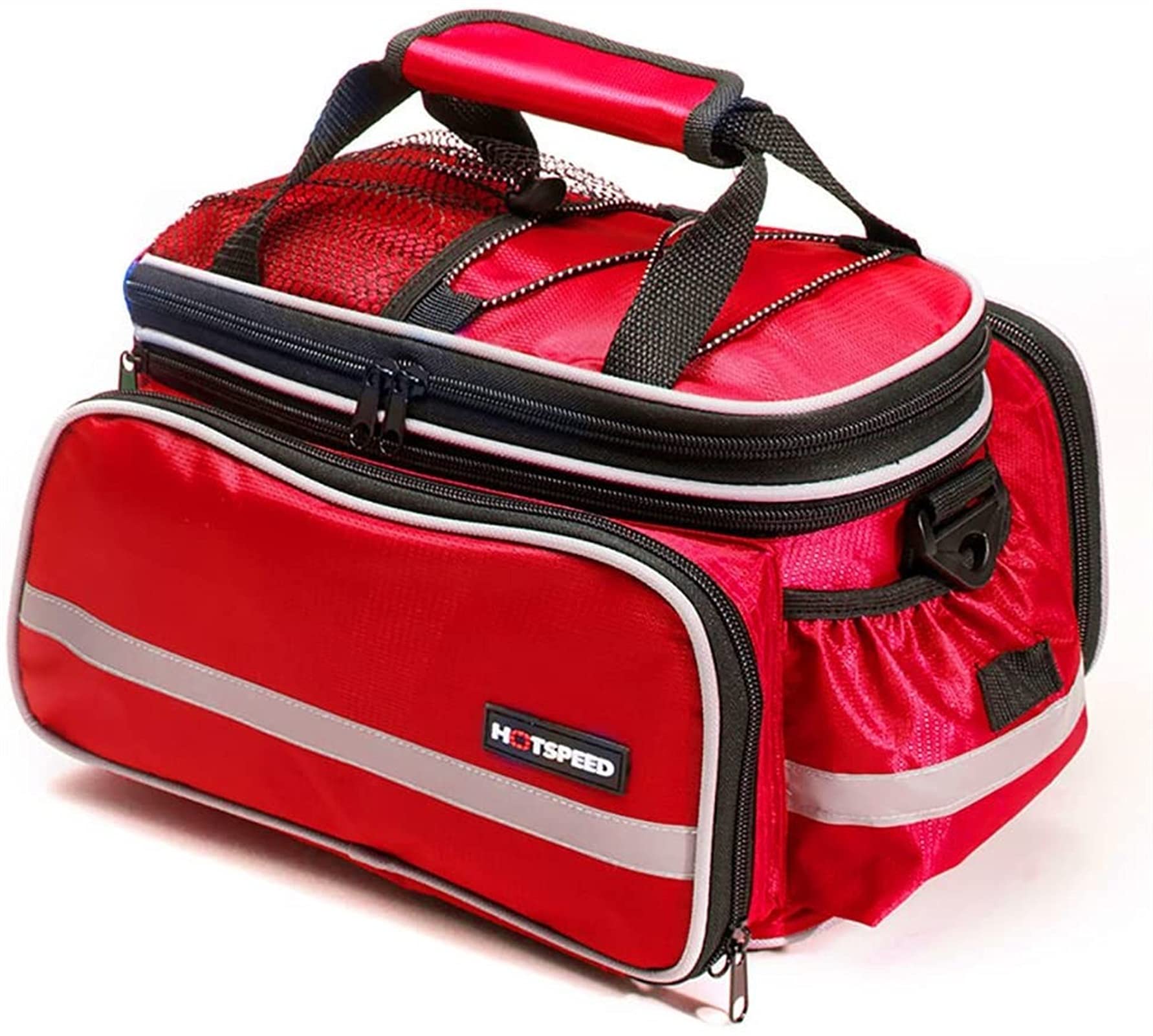 torba rowerowa, Bagażnik rowerowy górski, tylna torba rowerowa, półka, górska, na siedzenie, sportowa(Red)