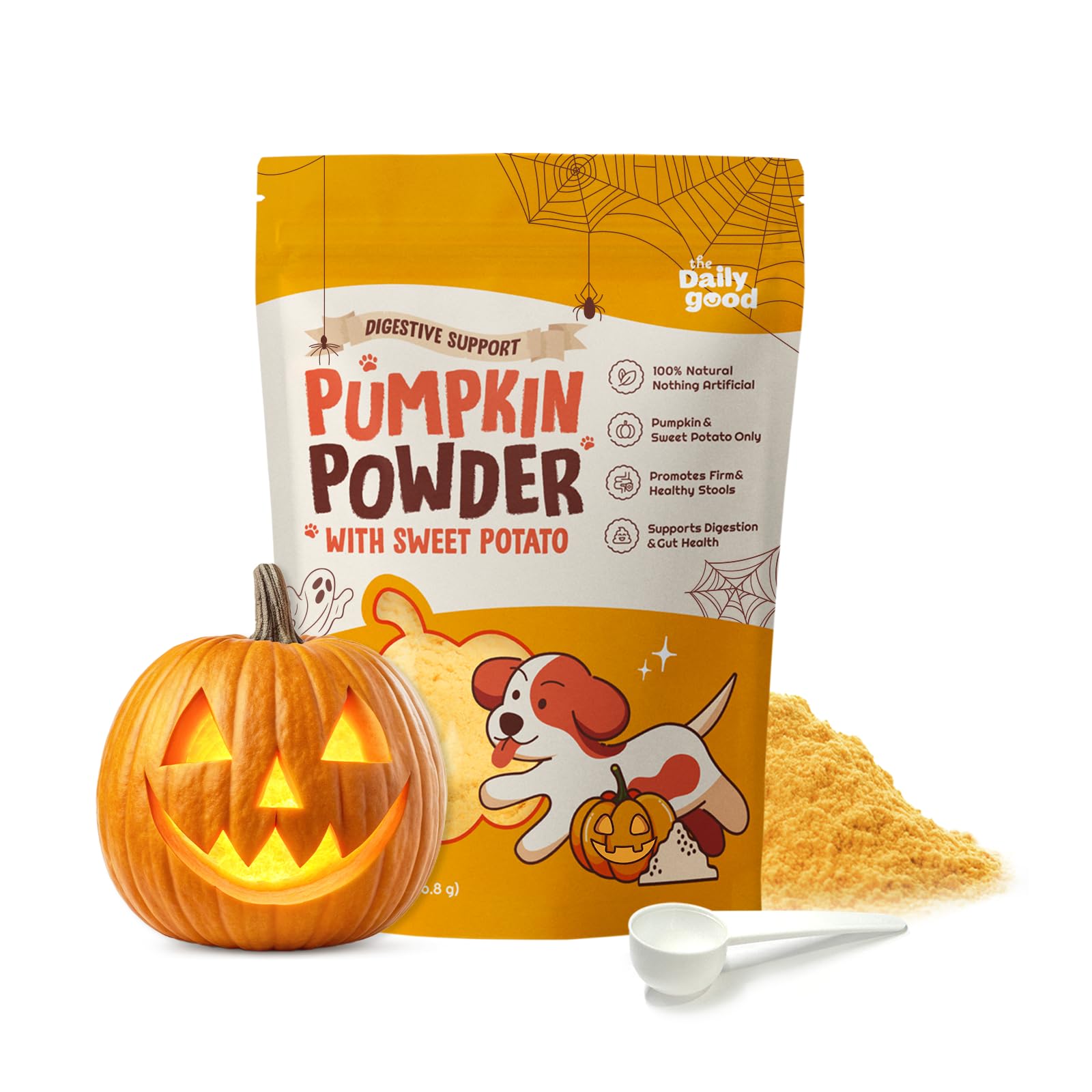 Pumpkin &amp; Pumpkin Seed Powder for Dog, Digestive Support 8oz