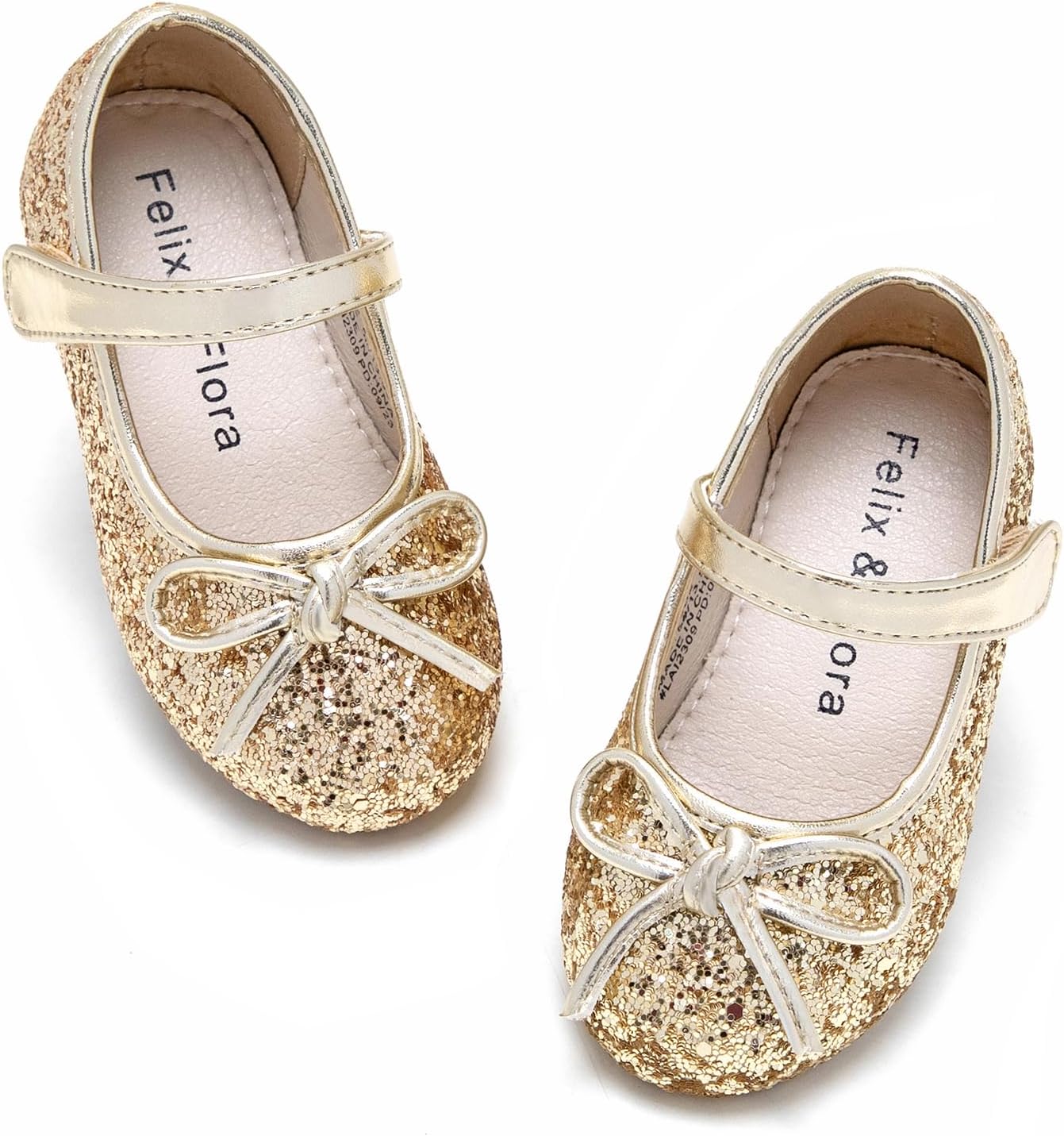 Felix & FloraToddler Flower Girl Dress Shoes - Girl Ballet Flats Party School Shoes Wedding