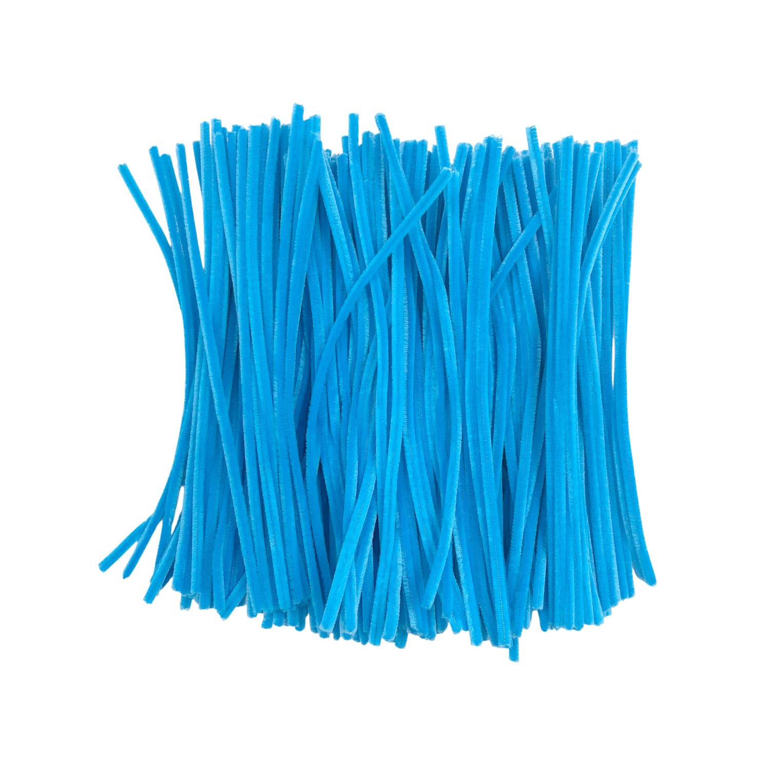 Pack of 250 Light Blue Coloured Pipe Cleaners 30cm x 6mm Craft Chenille Stems — image 1
