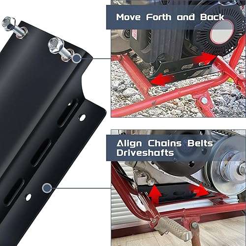 Miniatura 2 de Placa de montaje elevadora de motor convertidor de par genérico para motores de 196cc212cc en mini bicicletas Coleman