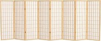 Vista 30 de Pantalla Shoji para ventana corta de 4 pies - Nogal - 3 paneles