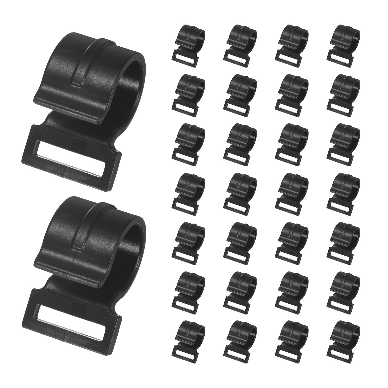 Clips para poste de tienda de campaña duraderos de plástico POM rígido para vientos fuertes