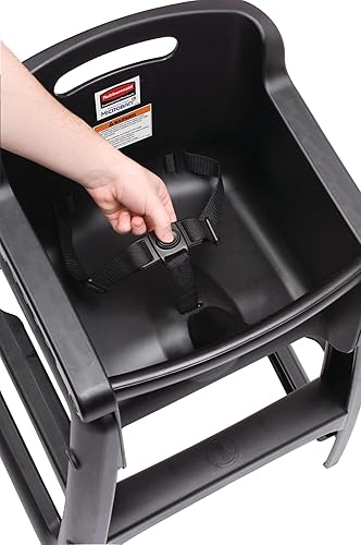 Rubbermaid Commercial Products - Sillas altas resistentes para bebés y niños pequeños, Negro