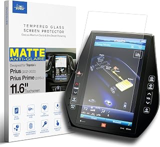 11.6 Inch Glass Screen Protector Designed for (2018-2022) Toyota Prius Limited, (2013-2022) Toyota Prius Prime XLE / Limited Infotainment Touchscreen 11.6" Protective Accessories Anti Glare (Matte)