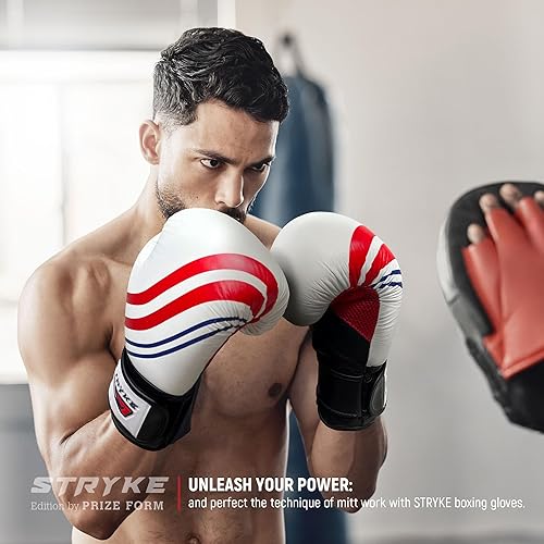 Miniatura 3 de Guantes de boxeo de cuero genuino, guantes de bolsa pesada para hombre y mujer con espuma moldeada por inyección para una máxima protección de la