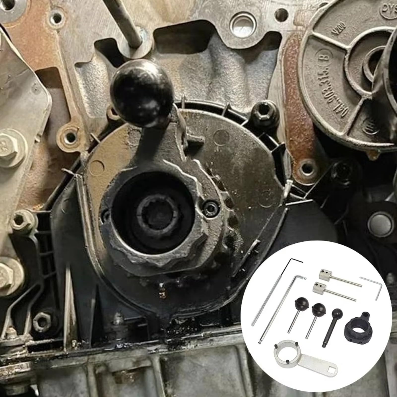 Compatible con Skoda 1,4 1,6 2,0, Motor Diésel, Eje De Leva, Correa De Distribución, Herramienta De Mantenimiento, Herramientas T10265 T10060A T10051 Kit Calado Distribucion
