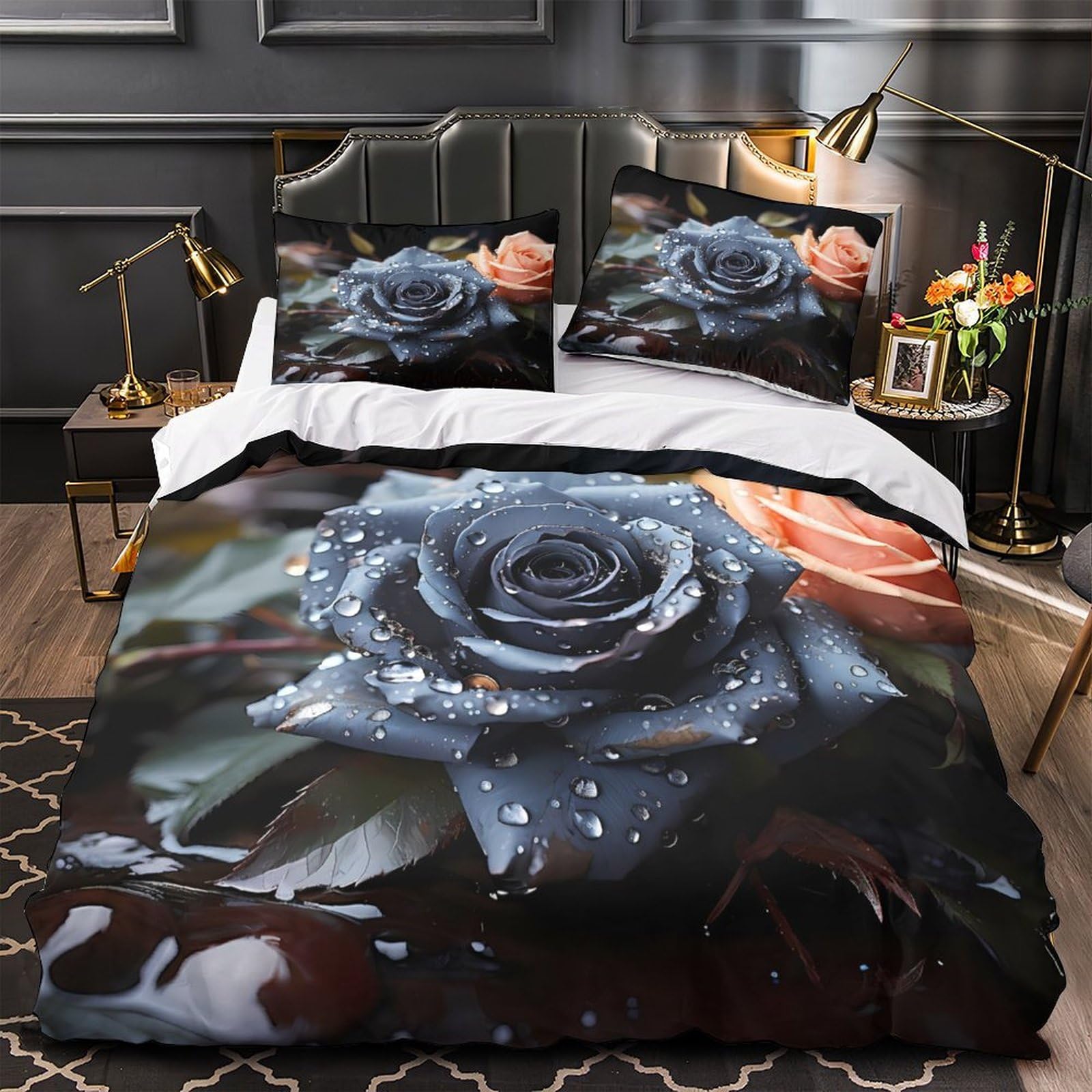 Parure de lit élégance botanique en microfibre douce pour de douces nuits