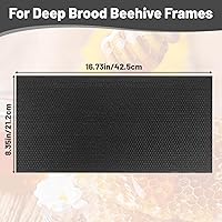 Vista 5 de Beehive - Hoja de base encerada con revestimiento de colmena, hojas de base encerada de abeja profunda, hojas de base de colmena para marco de abeja