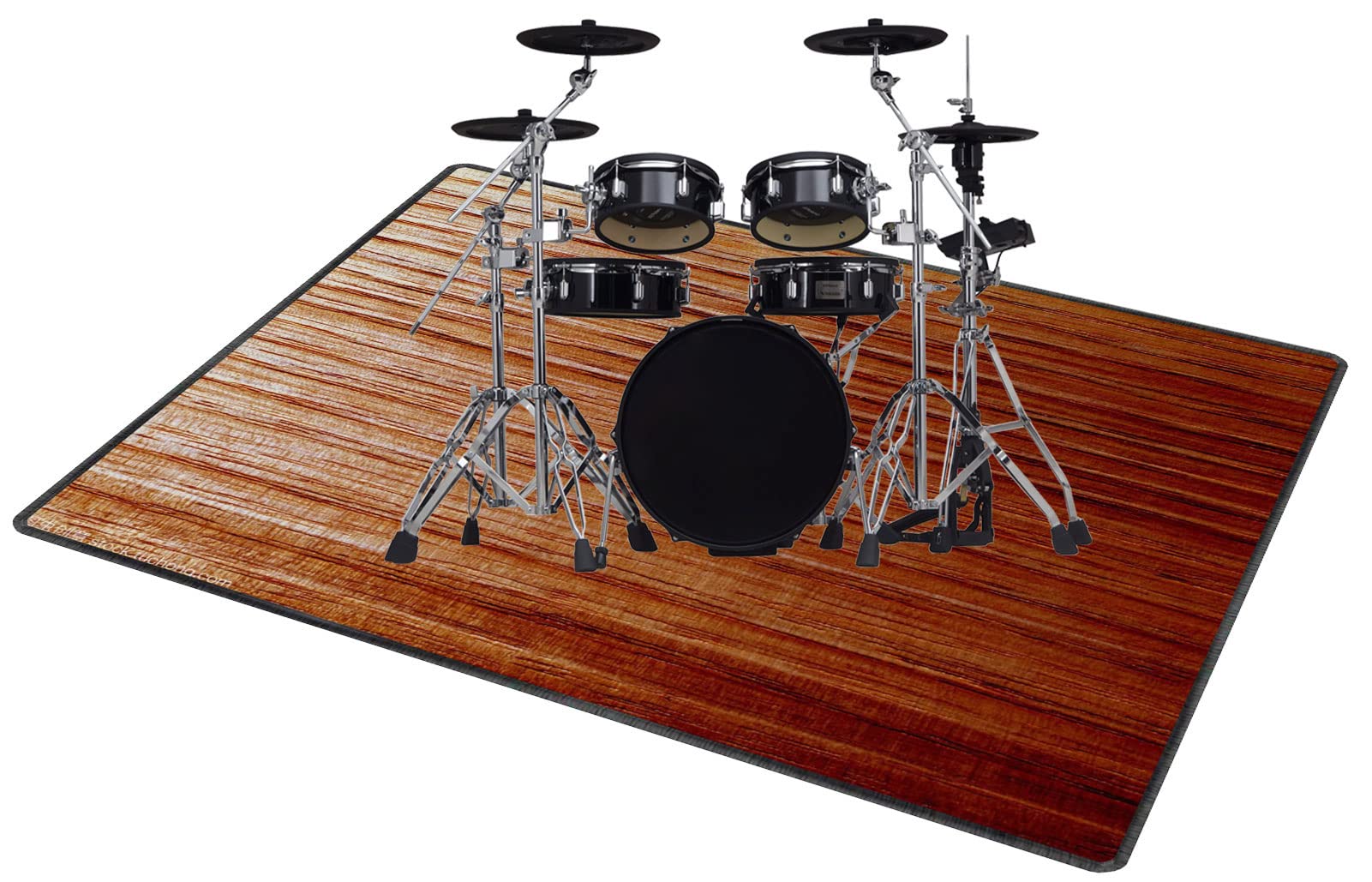 Qqdd K - 23 Drum Carpet Non-Slip Drum Rug Drum Mat | Professional Drum Carpet For Electronic Drums Bass Drum Snare Drums Racks Guitars Drum Kit Etc Musical Instruments Soundproof Mat (80Cm - 200Cm)
