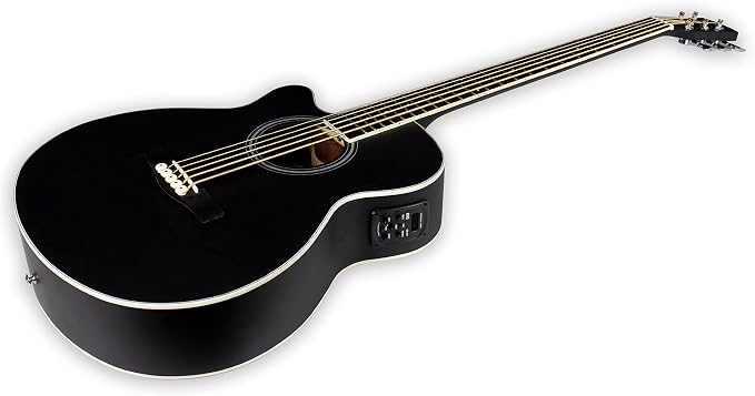 TARIO Left-handed 5 String Electric Acoustic Bass spruce top Mahogany back sides miniatura 5