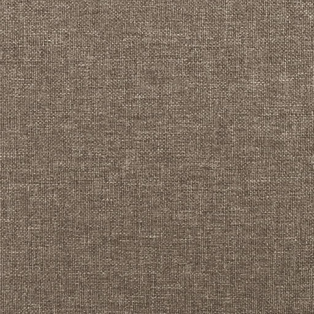 vidaXL Giroletto Senza Materasso Tortora 160x200 cm in Tessuto