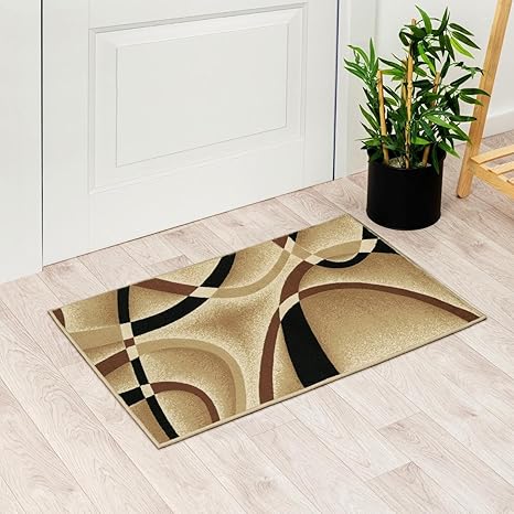 Persian Area Rugs 2305 Beige Modern Area Rugs,2 x 3 ft